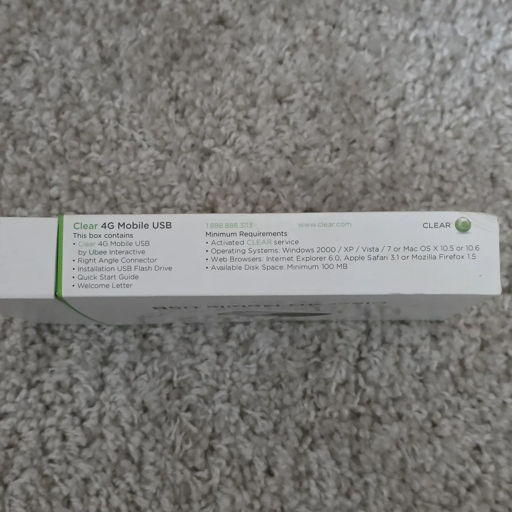 Clear 4G Mobile USB Kit - Green